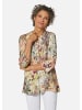 GOLDNER Kurzgröße:  Printshirt mit floralem Muster in pastell / gemustert