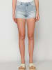 KOROSHI HOSE MINISHORT JEANS in blau