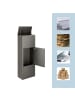 relaxdays Paketbox in Dunkelgrau - (B)38 x (H)105 x (T)23 cm
