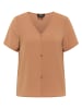usha BLACK LABEL Damen Blusenshirt in Dunkelbeige