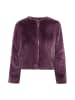 faina Damen Faux Fur Jacke in Violett