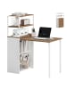 HOMCOM Schreibtisch in Naturholz 105L x 60B x 127H cm