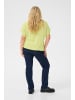 KAFFE curve Kurzarm-Bluse KCami Loose fit in Lettuce Green