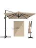 COSTWAY Sonnenschirm 300 x 200 cm in Beige