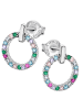 LOTUS silver Ohrringe Silber 925 Sterling Silber Kreis Ohrstecker