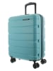 Franky 55er Spinner A-B-S13 Handgepäck Hartschalenkoffer mit TSA-Schloss Aqua