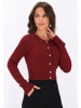 faina Cardigan in burgundy
