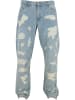 Urban Classics Jeans in new light blue heavy destroyed washed