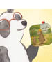 Mr. & Mrs. Panda Glasuntersetzer Bären mit Hut Design mit Spruch in Weiß