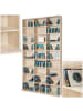 tectake Medienregal Christel in Holzoptik 180x102x23,5cm