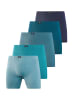 H.I.S Langer Boxer in blau, hellblau, navy, petrol, dunkelpetrol