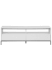 Beliani TV-Schrank SYDNEY in Weiß/Schwarz - (W) 150 x (H) 52 x (L) 42 cm
