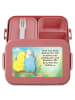Mr. & Mrs. Panda Bento Box Wellensittich Liebe Design mit Spruch in Rot Pastell