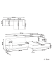 Beliani Ecksofa VENG in Weiß - (W) 310 x (H) 84 x (L) 155 cm linksseitig