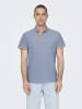 ONLY & SONS Polo in Medium Blue Denim