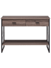 Beliani Konsolentisch AYDEN in Braun/Schwarz - (W) 106 x (H) 76 x (L) 45 cm