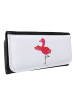 Mr. & Mrs. Panda Damen Portemonnaie Flamingo Yoga ohne Spruch in Weiß