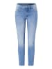 Paddock's 5-Pocket Jeans LUCY in bleached blue with heavy handwork