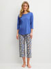 Calida Pyjama in deep cobalt