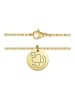 SILBERKETTEN-STORE Halskette mit Anhänger - GLAUBE, HOFFNUNG, LIEBE , gold