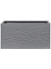 Beliani Outdoor Blumentopf MYRA in Grau - (W) 60 x (H) 30 x (L) 29 cm