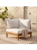 home24 Modul‑Lounge‑Eckelement Livaro in Akazie Braun / Creme