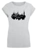 F4NT4STIC T-Shirt Cities Collection - Hamburg skyline in grau meliert