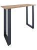 VCM  Holz Bartisch Stehtisch Tisch Tresen Xona 140x50 in Schwarz / Honig-Eiche