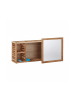 relaxdays Wandregal in Natur - (B)80 x (H)30 x (T)17 cm