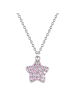 Glanzstücke München Kette mit Anhänger Sterling Silber Zirkonia pink in silber