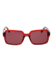 GCDS Frauen Sonnenbrille Quadratisch Rot