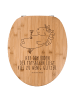 Mr. & Mrs. Panda WC-Brille Einhorn Blümchentail mit Spruch in Transparent