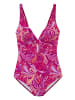 Vivance Badeanzug in pink bedruckt