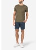 Timezone Feine Chino Shorts mit umgeschlagenem Saum in Blau