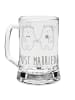 Mr. & Mrs. Panda Gravur Bierkrug Bär Heirat mit Spruch in Transparent