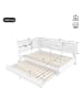 ABRIHOME Ausziehbares Schlafsofa Daybett mit Staufach Ohne Matratze 140x200cm 