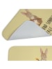 Mr. & Mrs. Panda Badematte Hase Eier Malen mit Spruch in Gelb Pastell