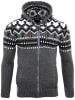RESLAD Strickjacke Norweger in anthrazit