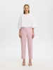 SELECTED FEMME SLFRITA-RIA MW CROPPED PANT MEL NOOS in Bleached Mauve