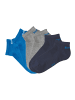 Bench Sneakersocken in 2x marine, 2x grau meliert, 2x royalblau