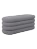 relaxdays Sitzbank in Grau - (B)110 x (H)42 x (T)45 cm
