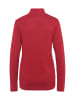 GOLDNER Strickjacke Sportliche Strickjacke in rubinrot