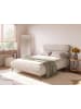 Beliani Doppelbett LESSAY in Beige/Schwarz - (W) 135 x (H) 103 x (L) 213 cm