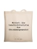 Mr. & Mrs. Panda Tragetasche Spruch Mutter Chaosmanagerin mit Sp... in Creme