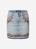 KOROSHI Frauen mit besticktem Jeansrock in blau