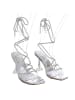 Ital-Design High-Heel Sandalette in Silber