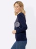 Sieh an! Langarm-Shirt in marine-ecru-bedruckt