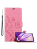 cadorabo Hülle für Samsung Galaxy M31 Blumen Design in FLORAL ROSA