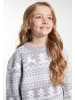 myMo KIDS Pullover in Grau Weiss