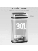 HOMCOM Sensor Mülleimer in Silber 33L x 25B x 58H cm